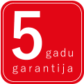 5 gadu garantija