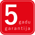 5 gadu garantija